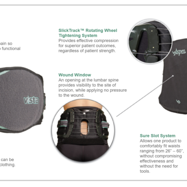 Aspen Vista 627 LSO Lumbar Back Brace